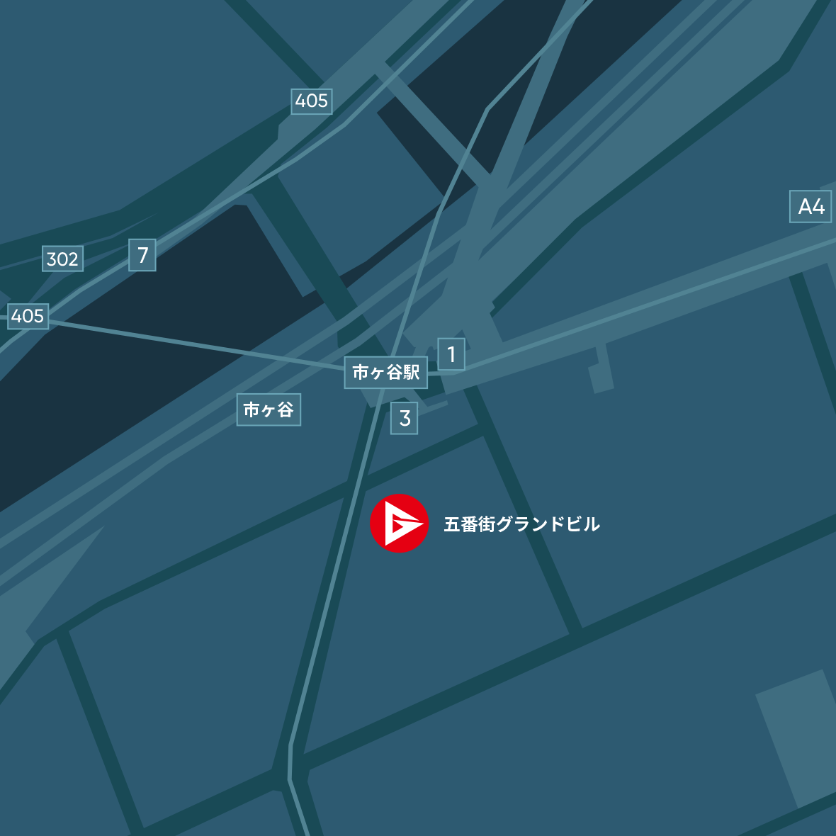 会社所在地のマップ